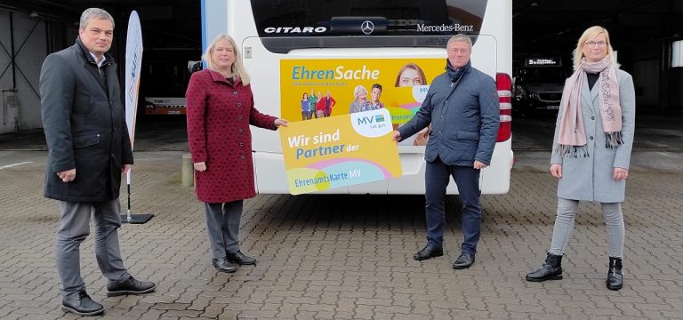 „Nahbus“ ist Partner der Ehrenamtskarte MV – Ehrenamtliche fahren günstiger Bus