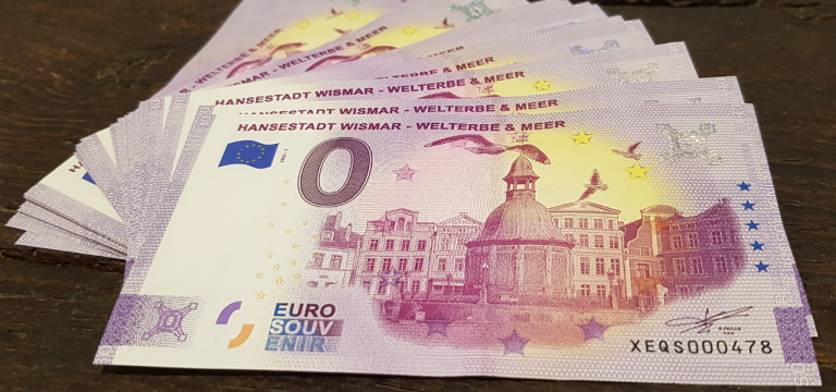 Zweite limitierte Auflage vom Wismarer Null-Euro-Schein ab Ende März erhältlich