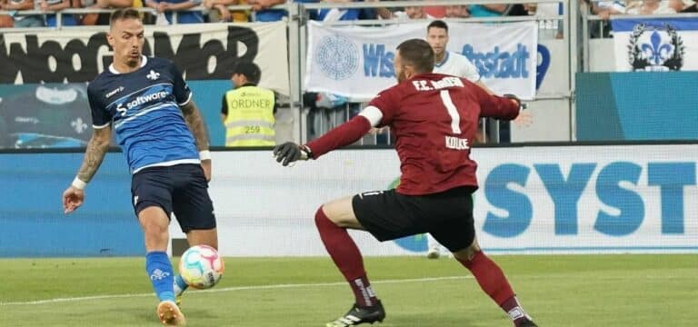 Keeper Kolke mit Patzer: Rostock unterliegt in Darmstadt