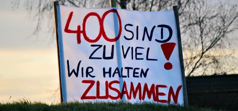 Erneut Protestaktion gegen Flüchtlingsunterkunft in Upahl