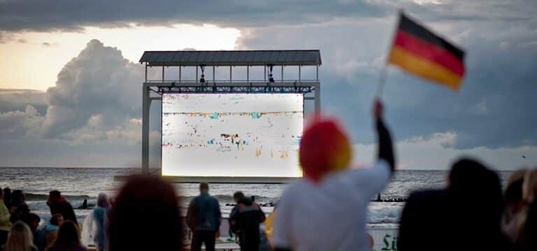 Public Viewing für EM-Fans auch am Strand