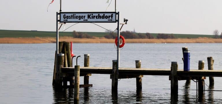 Schiffsunfall im Hafen Kirchdorf