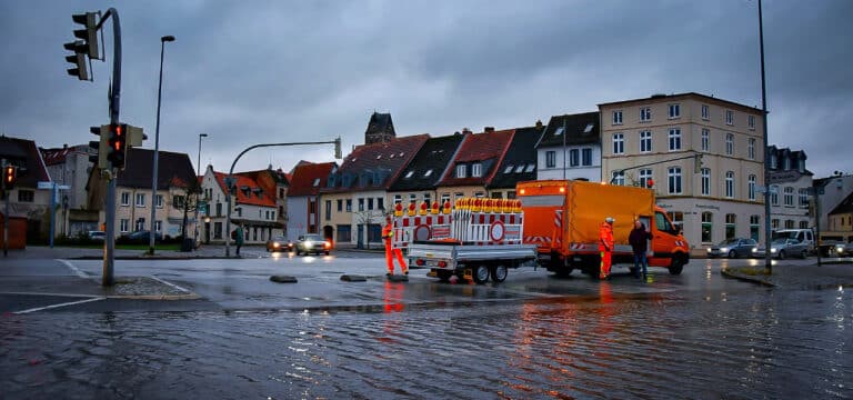 Am Vormittag erhöhte Wasserstände in Wismar erwartet